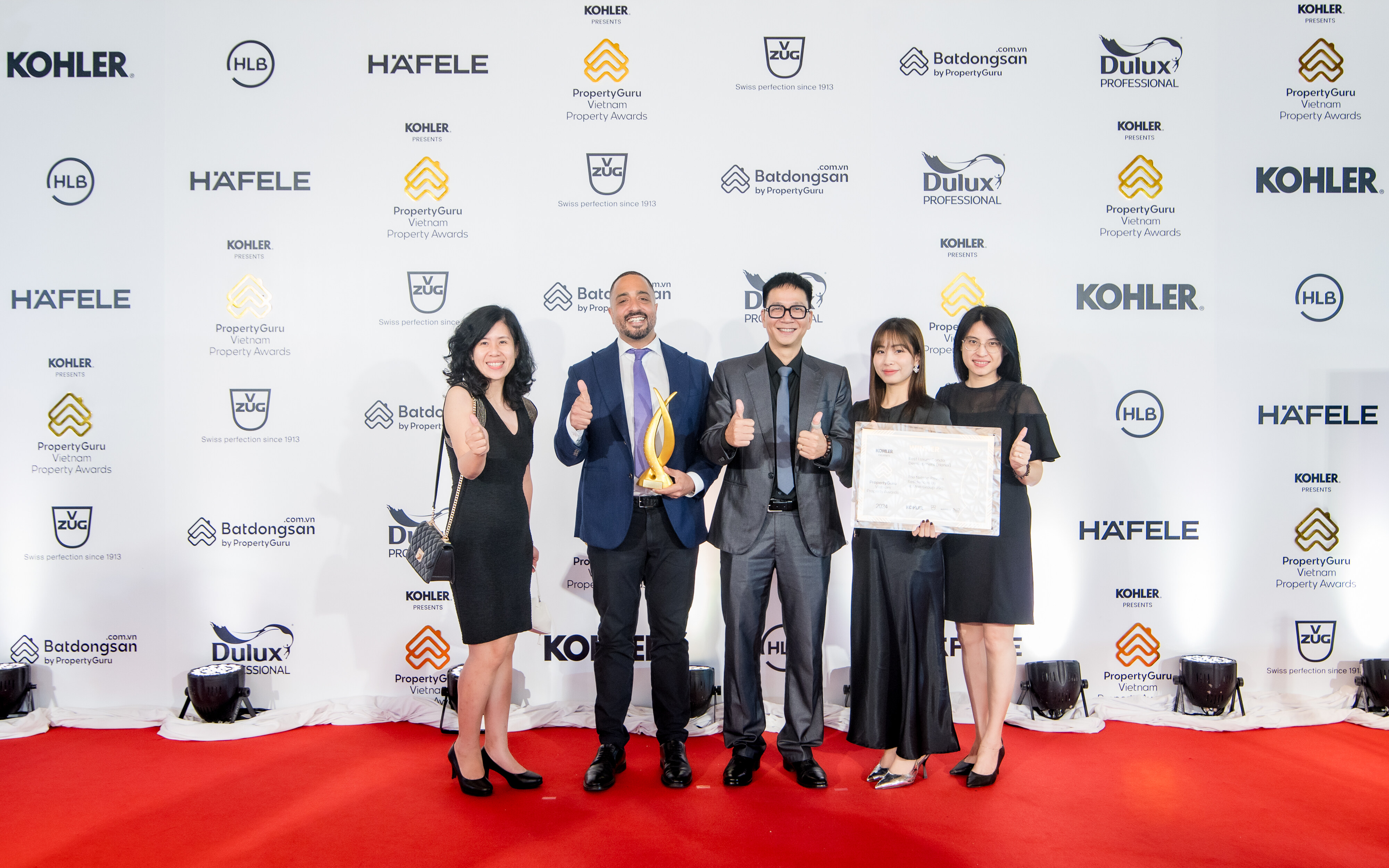 The Nelson Private Residences won the award "The most luxury condo project in Hanoi" at PropertyGuru Asia 2024